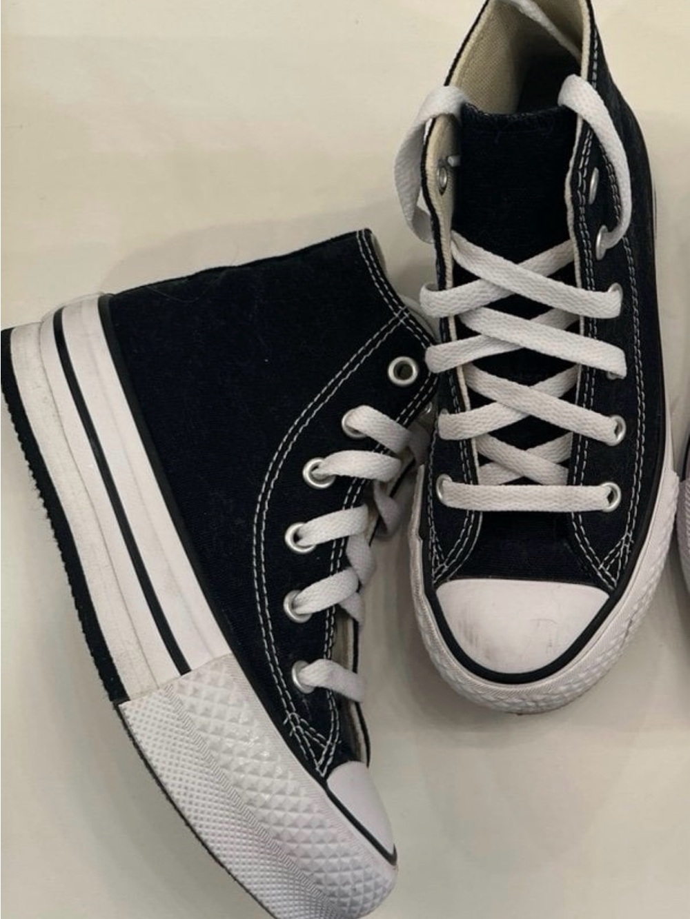Converse Kids High-Top Sneakers in Black and White